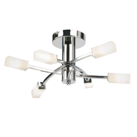 Endon Lighting - 146-6CH - Semi flush Light