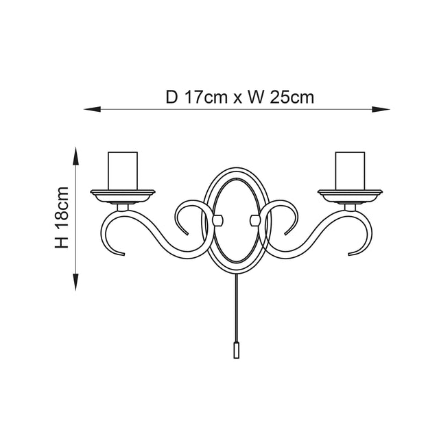 Endon Lighting - 2030-2AN - Wall Lights