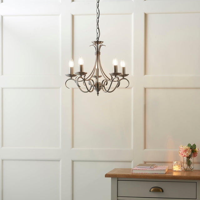 Endon Lighting - 2030-5AS - Pendant Light