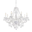 Endon Lighting - 308-8CL - Endon Lighting 308-8CL Clarence Indoor Pendant Light Clear acrylic & chrome plate Dimmable