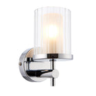 Endon Lighting 51885 Britton Bathroom Wall Light Chrome plate with clear & frosted glass Dimmable