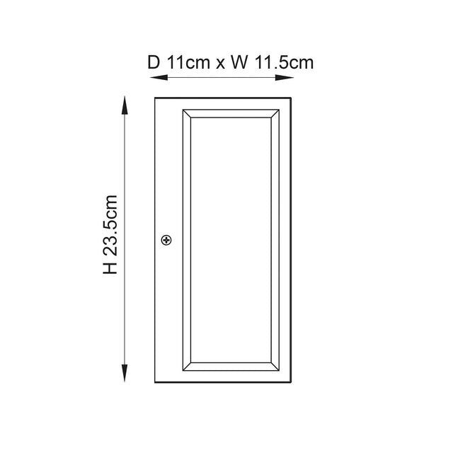 Endon Lighting - 53803 - Endon Lighting 53803 Oxford Outdoor Wall Light Brushed stainless steel & clear glass Dimmable