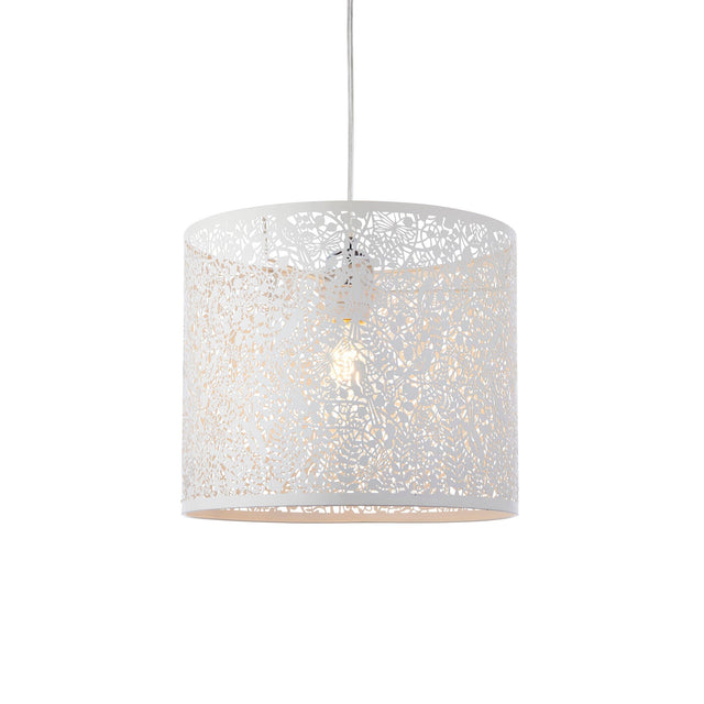 Endon Lighting - 61611 - Endon Lighting 61611 Secret garden Indoor Pendant easyfit Light Matt ivory Not applicable