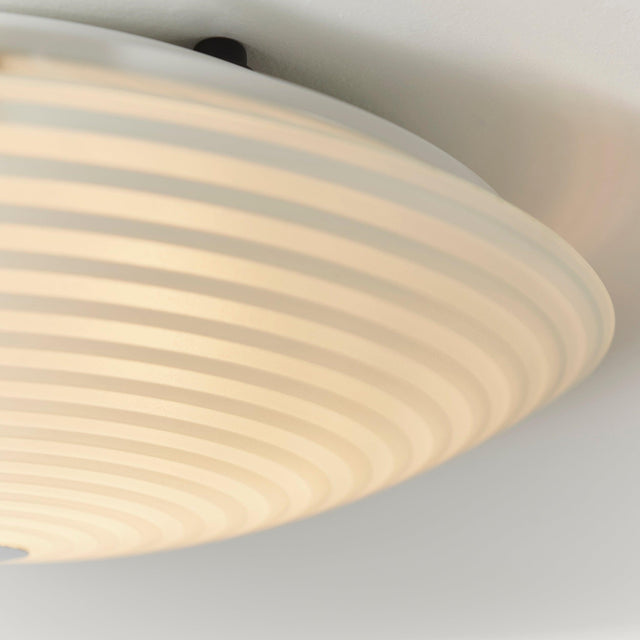 Endon Lighting - 633-32 - Endon Lighting 633-32 Roundel Indoor Flush Light Frosted/clear glass & chrome plate Dimmable