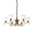 Endon Lighting - 63437 - Endon Interiors 1900 Range 63437 Indoor Pendant Light 6 x 40W E14 candle Dimmable