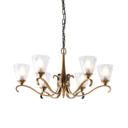 Endon Lighting - 63437 - Endon Interiors 1900 Range 63437 Indoor Pendant Light 6 x 40W E14 candle Dimmable