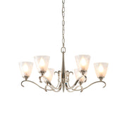 Endon Lighting - 63442 - Endon Interiors 1900 Range 63442 Indoor Pendant Light 6 x 40W E14 candle Dimmable