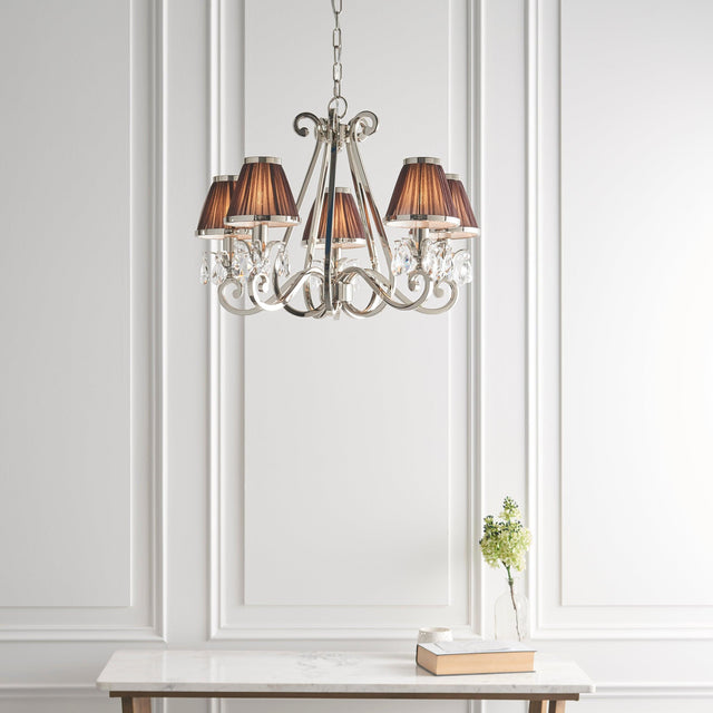 Endon Lighting - 63511 - Endon Interiors 1900 Range 63511 Indoor Pendant Light 5 x 40W E14 candle Dimmable