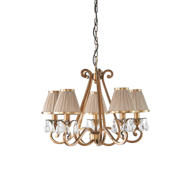 Endon Lighting - 63522 - Endon Interiors 1900 Range 63522 Indoor Pendant Light 5 x 40W E14 candle Dimmable