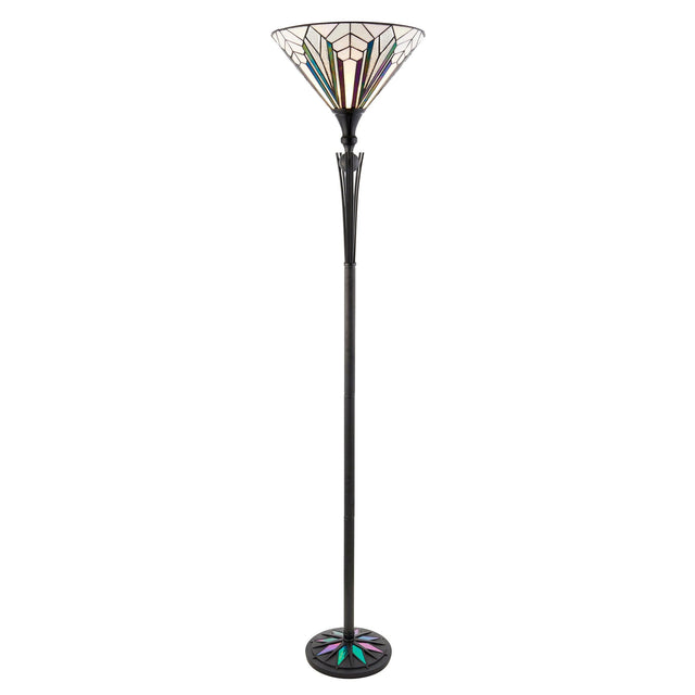 Endon Lighting - 63933 - Endon Tiffany Lighting 63933 Indoor Floor Light Astoria Range 60W E27 GLS Non-dimmable