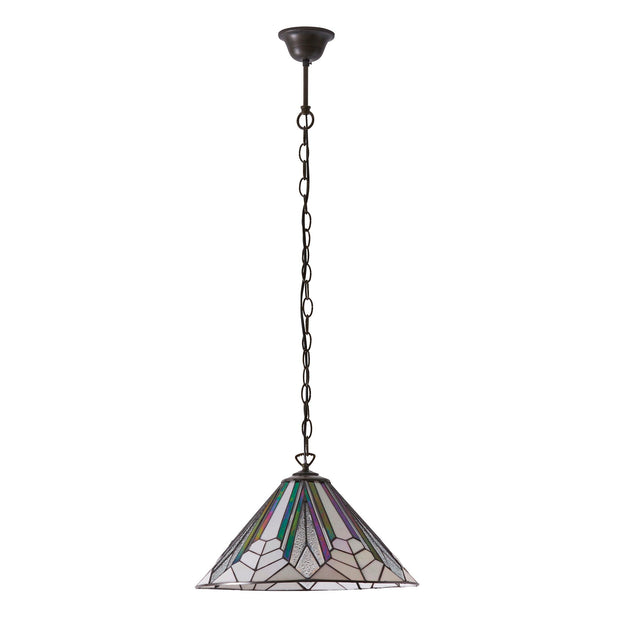 Endon Lighting - 63937 - Endon Tiffany Lighting 63937 Indoor Pendant Light Astoria Range 60W E27 GLS Dimmable