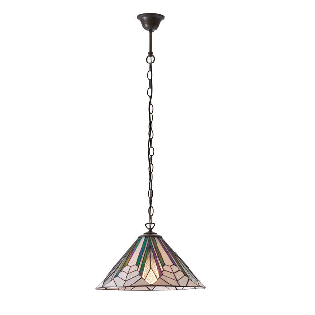 Endon Lighting - 63937 - Endon Tiffany Lighting 63937 Indoor Pendant Light Astoria Range 60W E27 GLS Dimmable