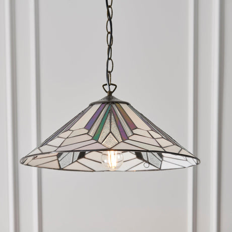 Endon Lighting - 63938 - Endon Tiffany Lighting 63938 Indoor Pendant Light Astoria Range 60W E27 GLS Dimmable