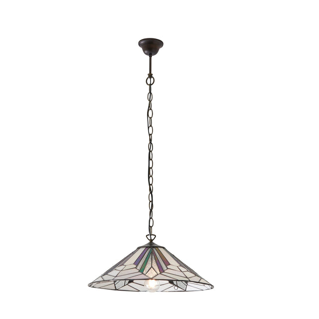 Endon Lighting - 63938 - Endon Tiffany Lighting 63938 Indoor Pendant Light Astoria Range 60W E27 GLS Dimmable