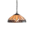 Endon Lighting - 63977 - Endon Tiffany Lighting 63977 Indoor Pendant Light Brooklyn Range 60W E27 GLS Dimmable