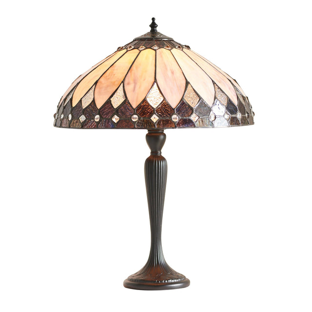 Endon Lighting - 63982 - Endon Tiffany Lighting 63982 Indoor Table Light Brooklyn Range 60W E27 GLS Non-dimmable