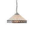 Endon Lighting - 64147 - Endon Tiffany Lighting 64147 Indoor Pendant Light Fargo Range 60W E27 GLS Dimmable