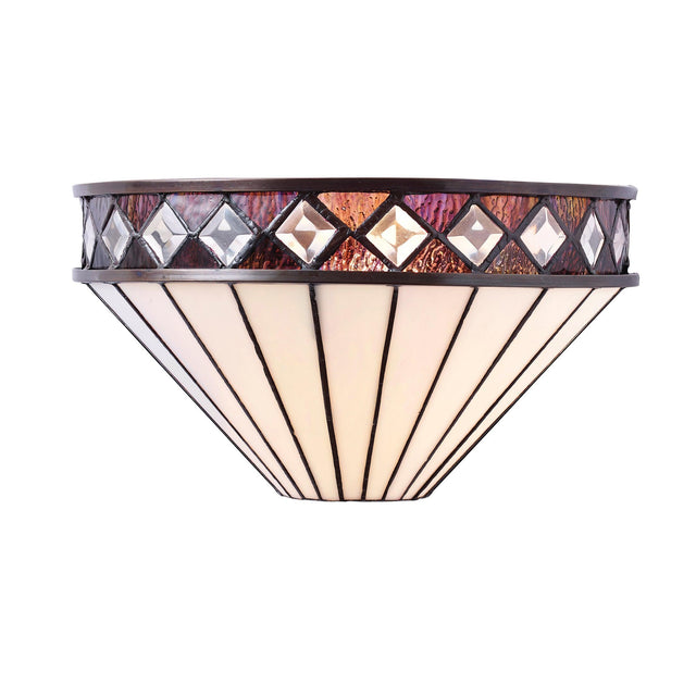 Endon Lighting - 64149 - Endon Tiffany Lighting 64149 Indoor Wall Light Fargo Range 40W E14 golf Dimmable