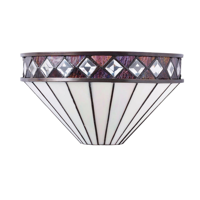 Endon Lighting - 64149 - Endon Tiffany Lighting 64149 Indoor Wall Light Fargo Range 40W E14 golf Dimmable