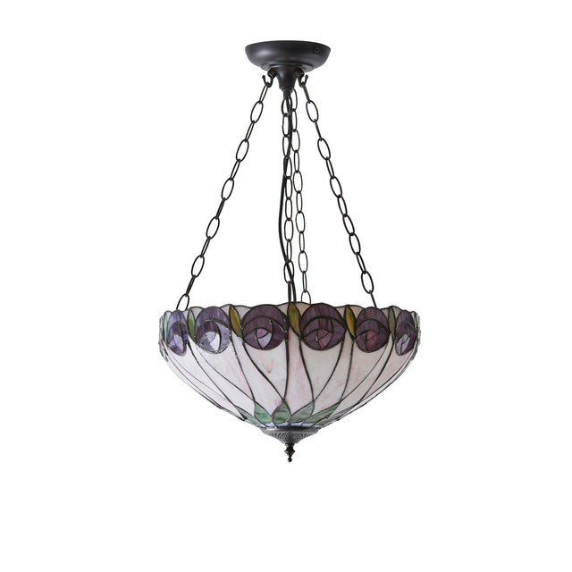 Endon Lighting - 64175 - Endon Tiffany Lighting 64175 Indoor Pendant Light Hutchinson Range 3 x 60W E27 GLS Dimmable