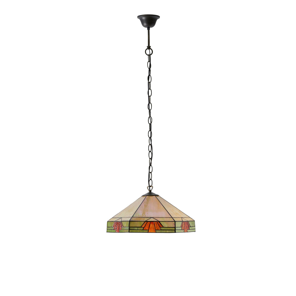 Endon Lighting - 64285 - Endon Tiffany Lighting 64285 Indoor Pendant Light Nevada Range 60W E27 GLS Dimmable