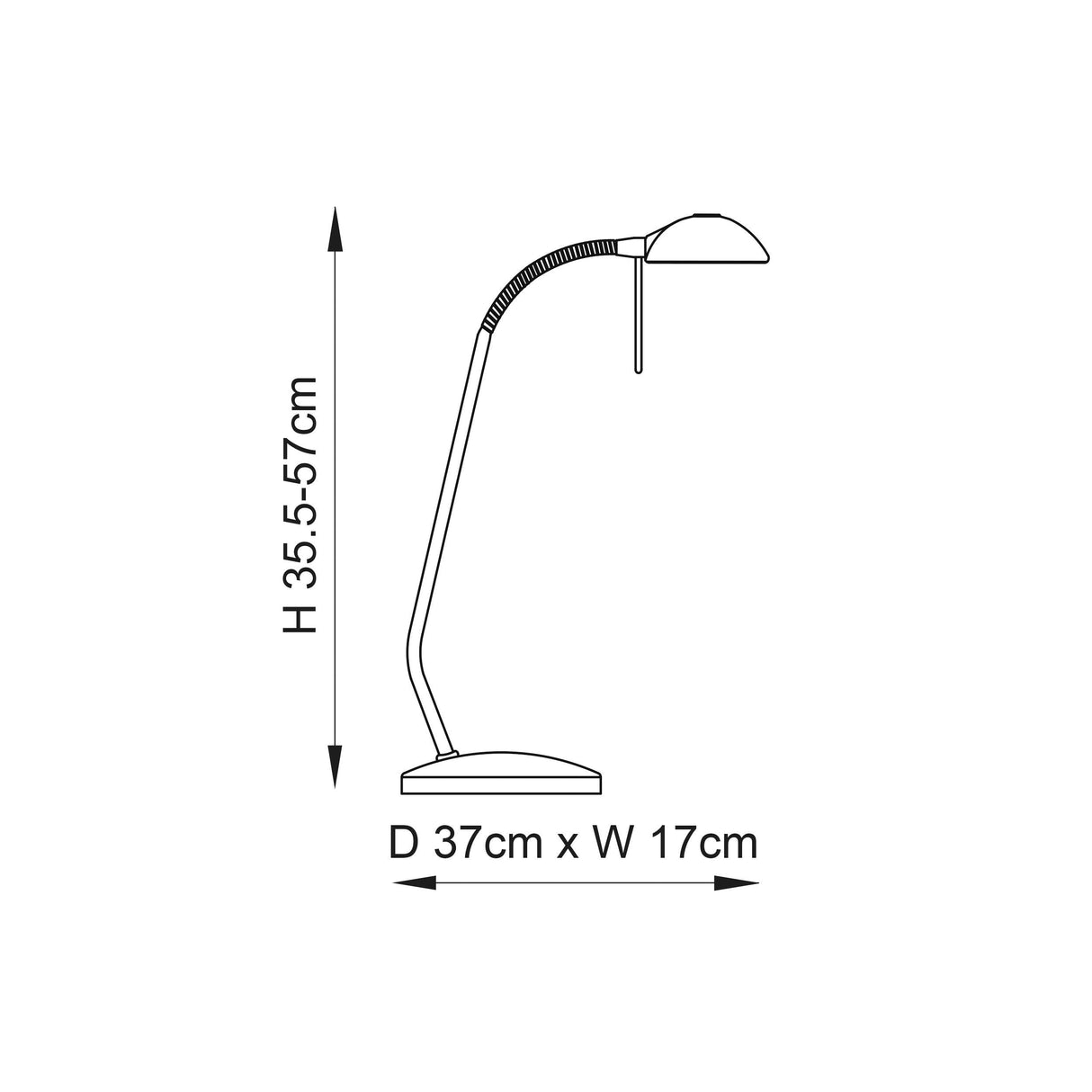 Endon Lighting - 656-TL-SC - Endon Lighting 656-TL-SC Hackney Indoor Table Lamps Satin chrome plate Dimmer included