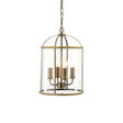 Endon Lighting - 69455 - Endon Lighting 69455 Lambeth Indoor Pendant Light Antique brass plate & clear glass Dimmable