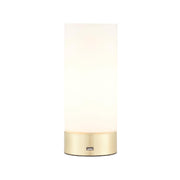 Endon Lighting - 69520 - Endon Lighting 69520 Dara Indoor Table Lamps Brushed brass plate & opal glass Dimmer included