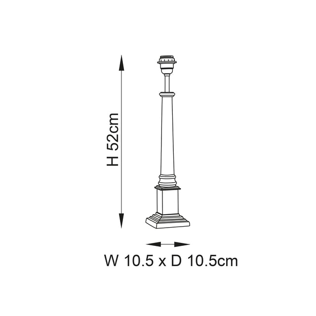 Endon Lighting - 69835 - Endon Interiors 1900 Range 69835 Indoor Table Light 10W LED E27 Non-dimmable