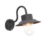 Endon Lighting - 70331 - Endon Lighting 70331 Chesham Outdoor Wall Light Textured black & clear glass Non-dimmable