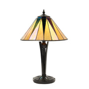 Endon Lighting - 70367 - Endon Tiffany Lighting 70367 Indoor Table Light Dark star Range 40W E14 golf Non-dimmable