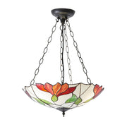 Endon Lighting - 70946 - Endon Tiffany Lighting 70946 Indoor Pendant Light Botanica Range 3 x 60W E27 GLS Dimmable