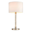 Endon Lighting - 71621 - Endon Lighting 71621 Andromeda Indoor Table Lamps Satin chrome plate & vintage white fabric Dimmer included