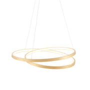 Endon Lighting - 72479 - Endon Lighting 72479 Scribble Indoor Pendant Light Gold leaf & frosted acrylic Non-dimmable