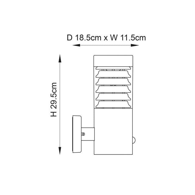 Endon Lighting - 72916 - Endon Lighting 72916 Equinox LED Outdoor Wall Light Marine grade br stainless steel & clear pc Non-dimmable