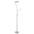 Endon Lighting - 73081 - Endon Lighting 73081 Alassio Indoor Floor Lamps Satin chrome plate & frosted plastic Non-dimmable