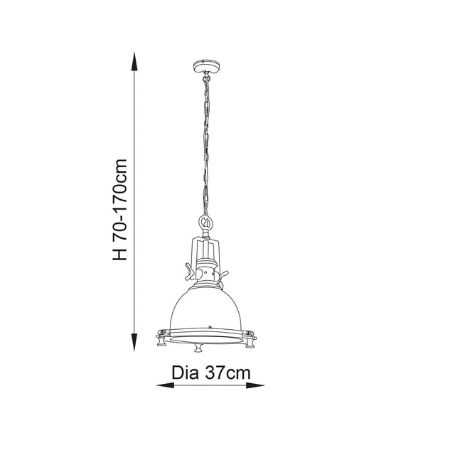 Endon Lighting - 73103 - Endon Lighting 73103 Fenton Indoor Pendant Light Bright nickel plate & sandblasted glass Dimmable