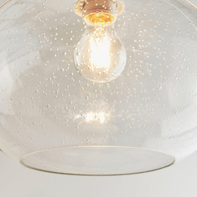 Endon Lighting - 73974 - Endon Lighting 73974 Dimitri Indoor Pendant easyfit Light Clear bubble glass Not applicable