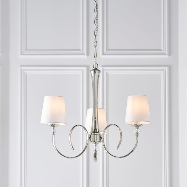 Endon Lighting - 74431 - Endon Interiors 1900 Range 74431 Indoor Pendant Light 3 x 40W E14 candle Dimmable