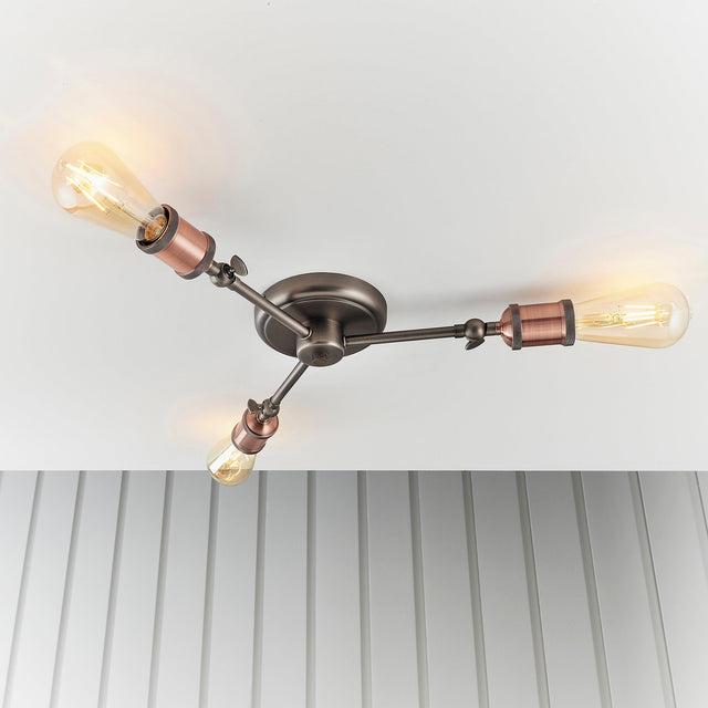 Endon Lighting - 76124 - Semi Flush Light