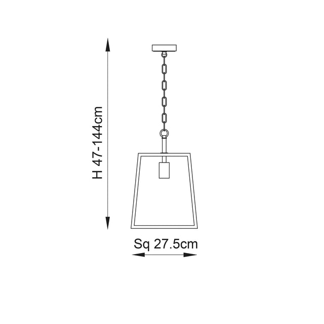 Endon Lighting - 76225 - Endon Lighting 76225 Hurst Indoor Pendant Light Bright nickel plate & clear glass Dimmable