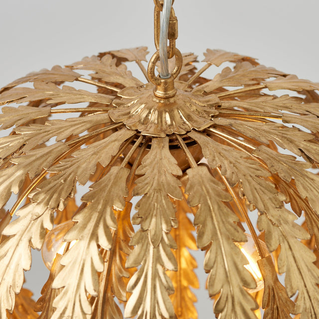 Endon Lighting - 76360 - Endon Lighting 76360 Delphine Indoor Pendant Light Gold leaf Dimmable