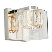 Endon Lighting - 76521 - Endon Lighting 76521 Verina Indoor Wall Light Chrome plate & clear glass Dimmable