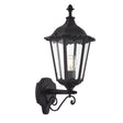 Endon Lighting - 76546 - Endon Lighting 76546 Burford Outdoor Wall Light Matt black & clear glass Dimmable