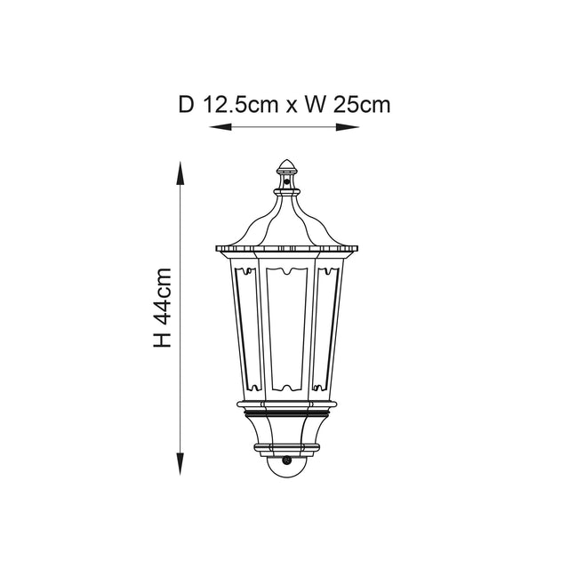 Endon Lighting - 76547 - Endon Lighting 76547 Burford Outdoor Wall Light Matt black & clear glass Dimmable