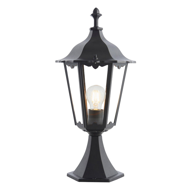 Endon Lighting - 76549 - Endon Lighting 76549 Burford Outdoor Floor Lamps Matt black & clear glass Dimmable