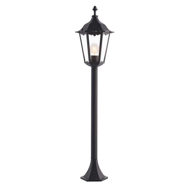 Endon Lighting - 76550 - Endon Lighting 76550 Burford Outdoor Floor Lamps Matt black & clear glass Dimmable