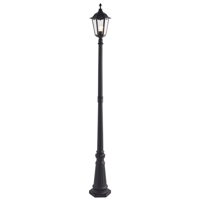 Endon Lighting - 76551 - Endon Lighting 76551 Burford Outdoor Floor Lamps Matt black & clear glass Dimmable