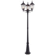 Endon Lighting - 76552 - Endon Lighting 76552 Burford Outdoor Floor Lamps Matt black & clear glass Dimmable