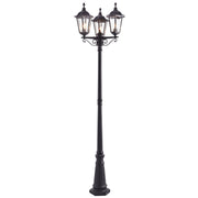 Endon Lighting - 76552 - Endon Lighting 76552 Burford Outdoor Floor Lamps Matt black & clear glass Dimmable